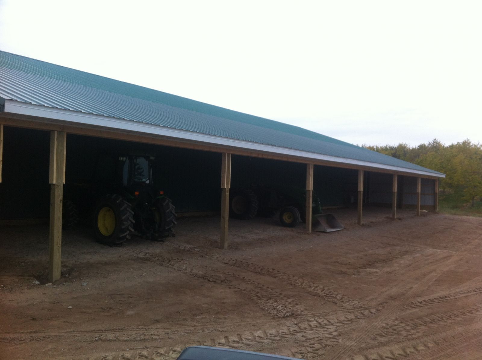 open air building with metal roofing